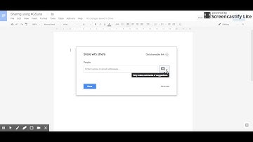 Sharing files using #GSuite