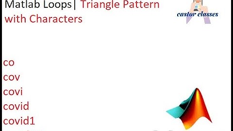 #Day18- #100DaysChallenge- Matlab Loops| Triangle Pattern with Characters