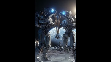 Robots and Drones Building a Moon Base🌃🚀#universe #robot #drone