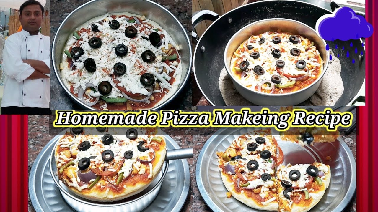 Chicken Pizza Recipe/Pizza Recipe in Bengali/Homemade Pizza,Pizza bread