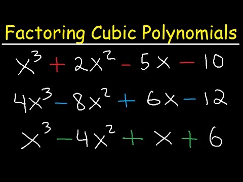 Factoring Cubic Polynomials- Algebra 2 & Precalculus