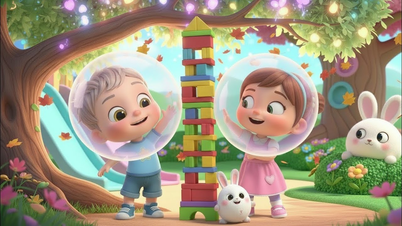 “Max & Mia’s Magic Space Bubbles 🦄 | Personal Space Lesson for Kids | 3D Educational Animation”