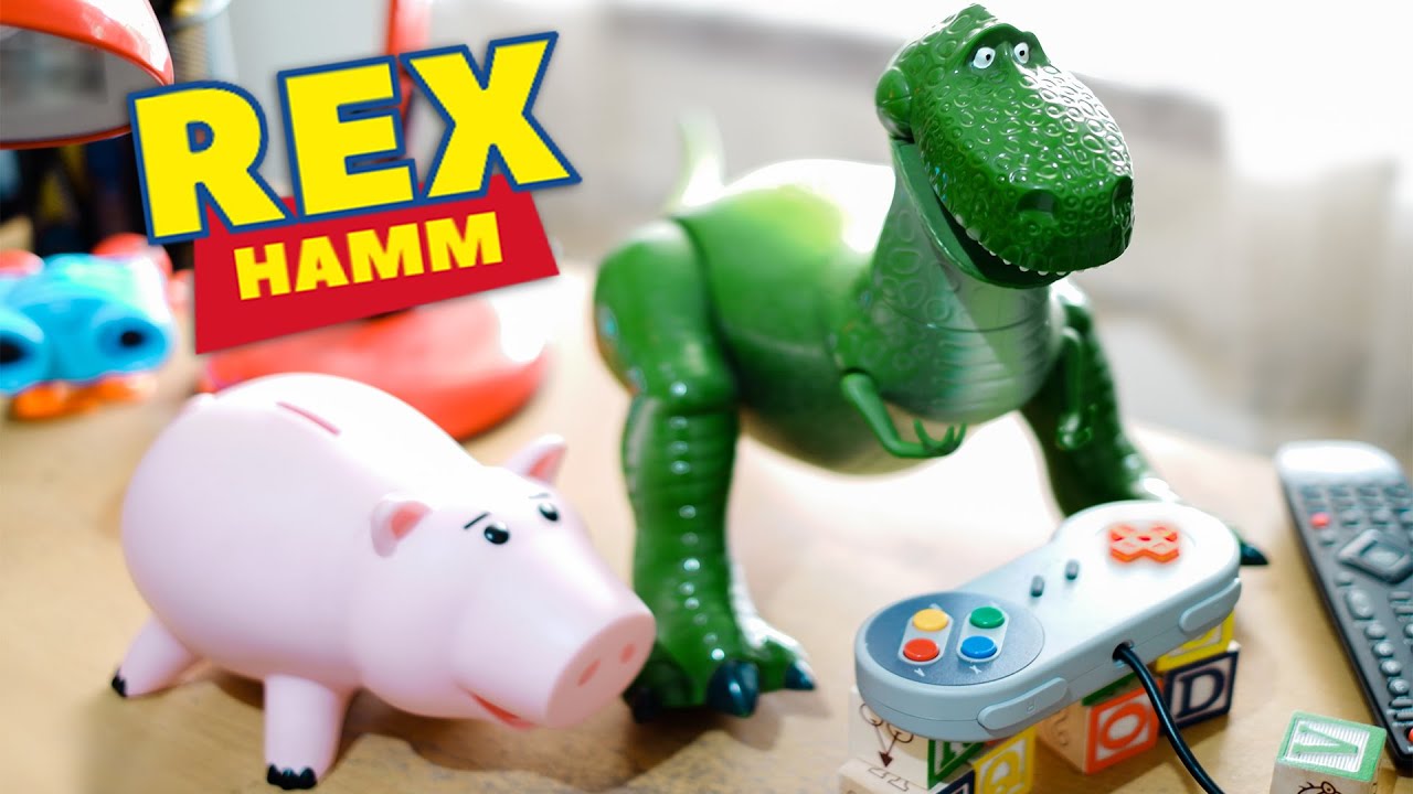 Unboxing & Review Toy Story Hamm SEGA & Rex Deluxe Talking Figure (Deg