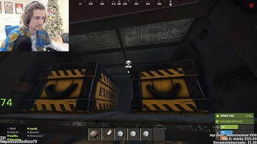 XQC gets stream sniped by an elevator | OTV Rust Server