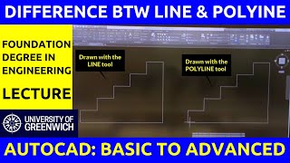 AutoCAD: DIFFERENCE Between a LINE & a POLYINE