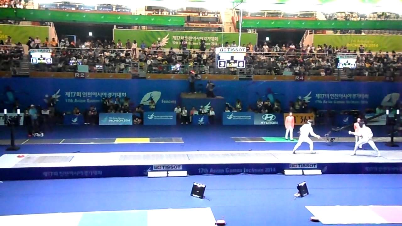 14.09.20 Final - Jung Jinsun(KOR) vs Park Kyoungdoo(KOR) - 2014Incheon AG. Fencing ME Ind.