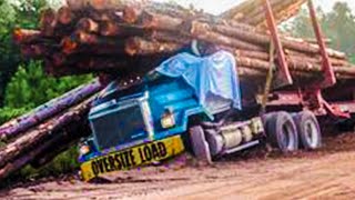 Dangerous Idiots Fastest Truck Heavy Equipment Fails Climbing, Modern Logging Sawmill Wood Skill