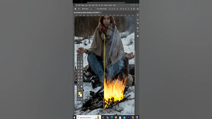 How to Create Realistic Fire Effects in Photoshop #tutorial #shotoshoptips