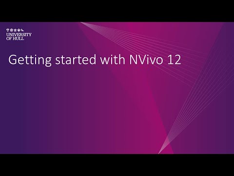 NVivo 12: Introduction and what is NVivo?