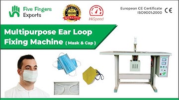 Ultrasonic Manual Ear loop Fixing Machine | Five Fingers Exports