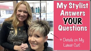 Salon Visit ~ My Stylist Answers YOUR Questions {Details on My Undercut Pixie}