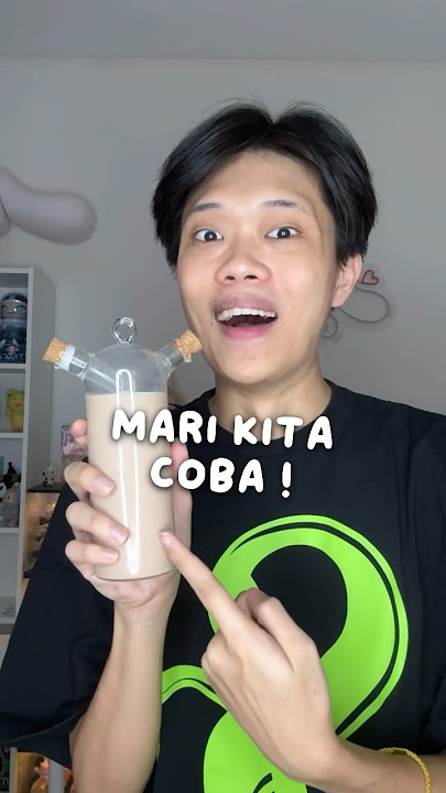 BECAUSE I SAW SIS JESSICA JANE, I BECAME CURIOUS AND WANTED TO TRY DRINKING FROM THIS UNIQUE GLAS...