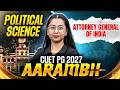 CUET PG Political Science | CUET PG Political Science Attorney General of India #cuetpg2027