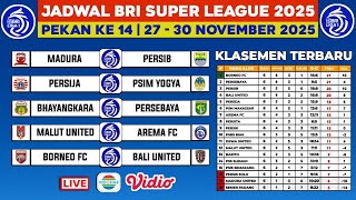 Jadwal Liga 1 2025 pekan ke 14 - Madura united vs Persib - Persija vs Psim - Liga 1 indonesia 2025
