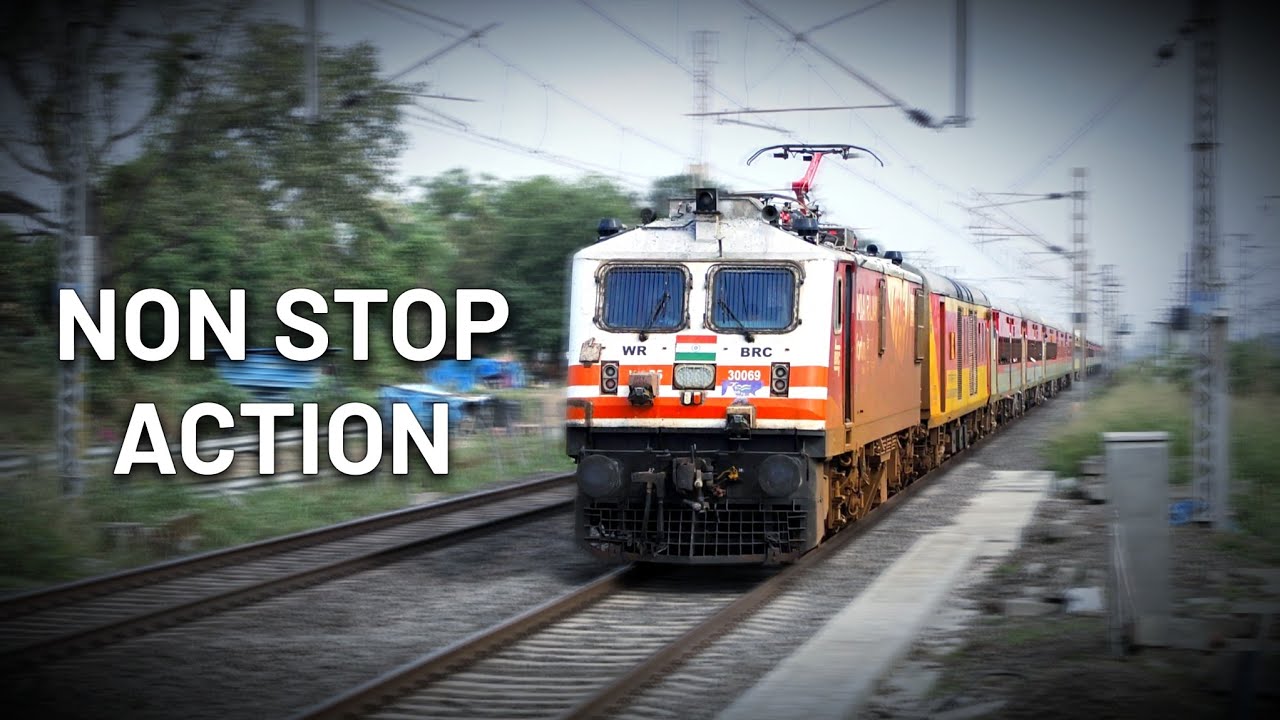 10 in 1 | High Speed Trains ft. AK Rajdhani, Paschim & Flying Ranee | Saphale & Umroli | WR