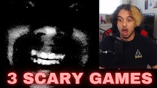 WHY IS THIS FACE HERE - 3 Scary games Ep 1 | Clam Rally