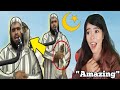 The beauty of islam  cat and imam reaction 