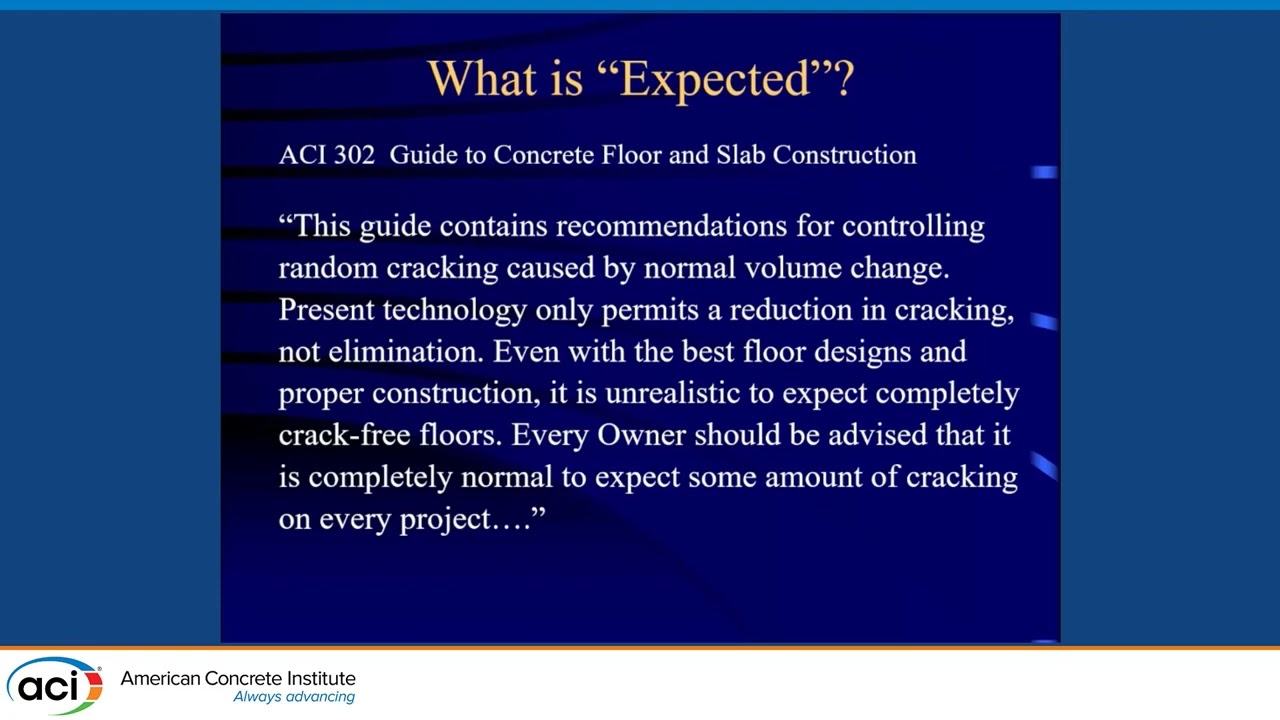 Who is Responsible When Concrete Cracks? A Practicing Engineer's Perspective