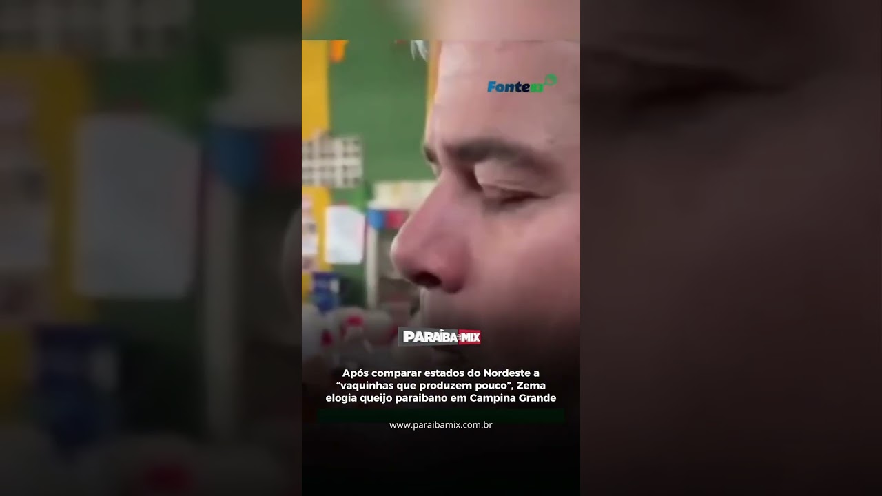 Após comparar estados do Nordeste a "vaquinhas que produzem pouco", Zema elogia queijo paraibano