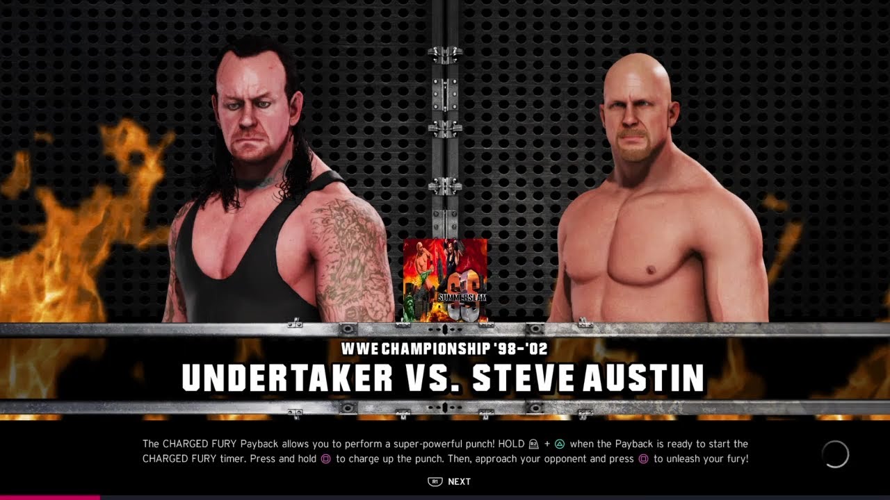 Undertaker vs Steve Austin. Summerslam 98 WWE 2K20