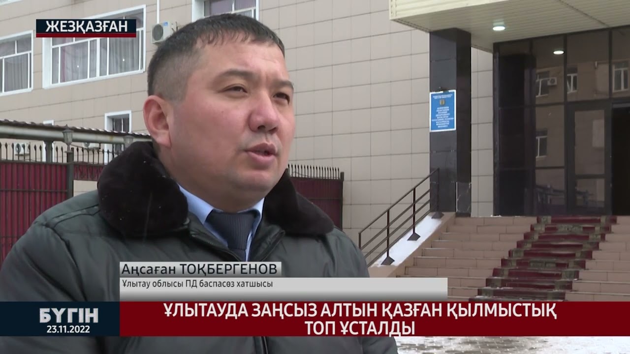 Ұлытауда заңсыз алтын қазған қылмыстық топ ұсталды