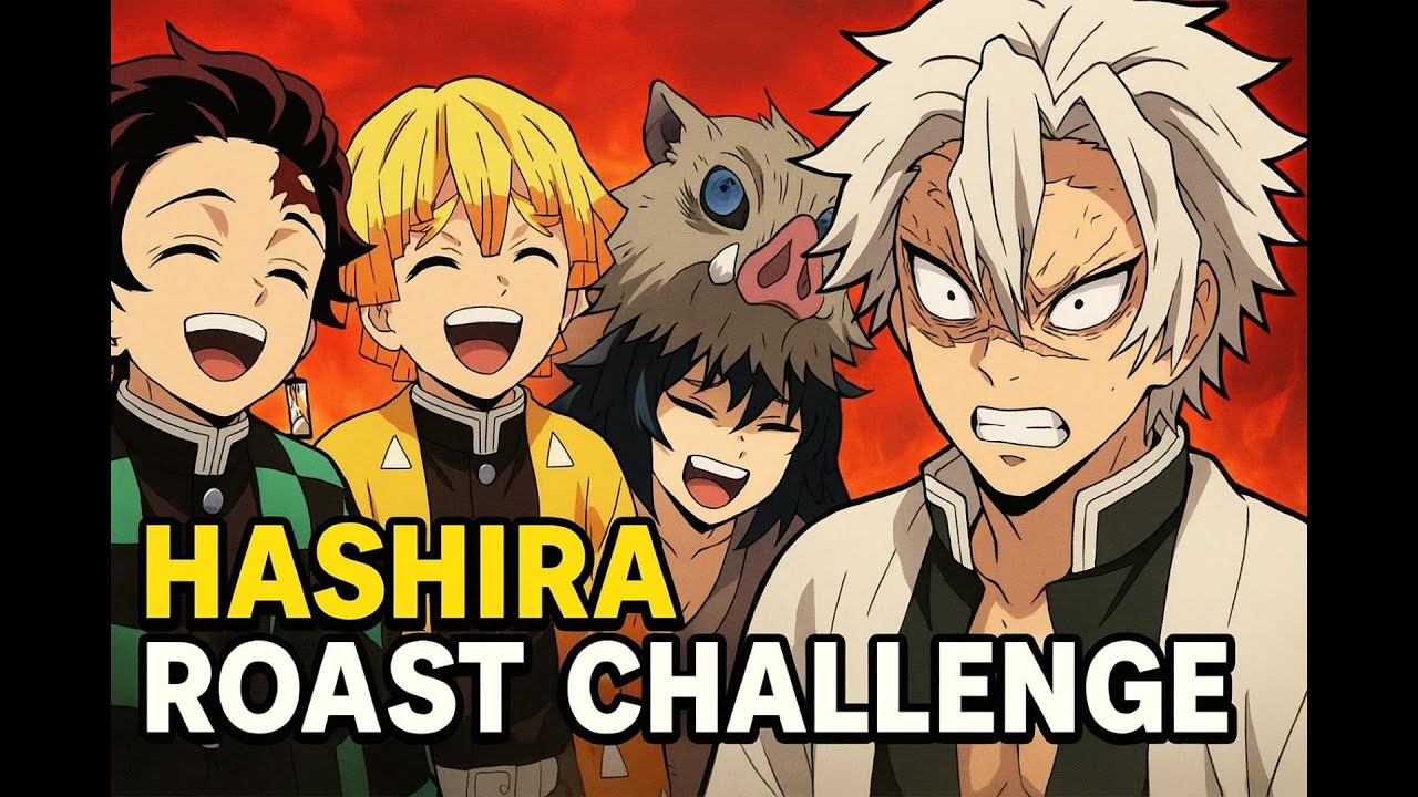 💀 “Hashira Roast Each Other Challenge 😂🔥 