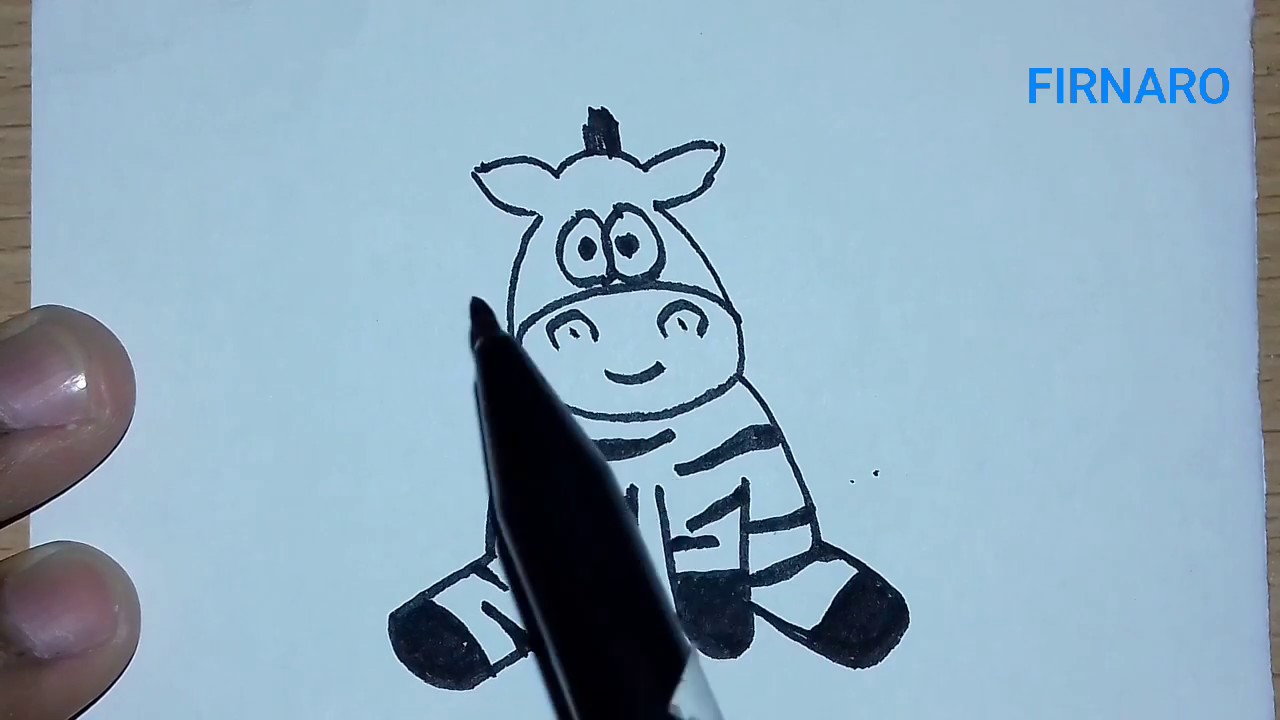 Cara Menggambar Zebra Mudah Untuk Anak Kecil Yaa Youtube Cara Menggambar Zebra Mudah Untuk Anak Kecil Yaa Youtube