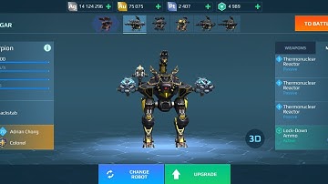 New robots Scorpion war robots testing server