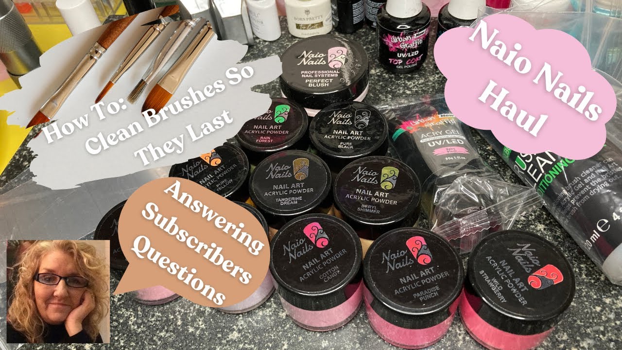 Naio Nails Haul | How To Clean Nail Art Brushes To Keep Them For Years ...