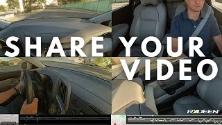 RYDEEN 360 VIEW / TOMBO 360X PC Viewer - 360 Digital Dash Cam Mirror with10-inch HD monitor