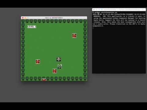 Catch the Monster Pygame Recording