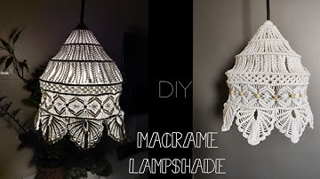 How to Make Macrame Lampshade | Step-by-Step Tutorial | DIY Macrame Pendant Light