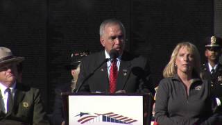 Veterans Day 2012 at the Vietnam Memorial Wall, with General Tilelli