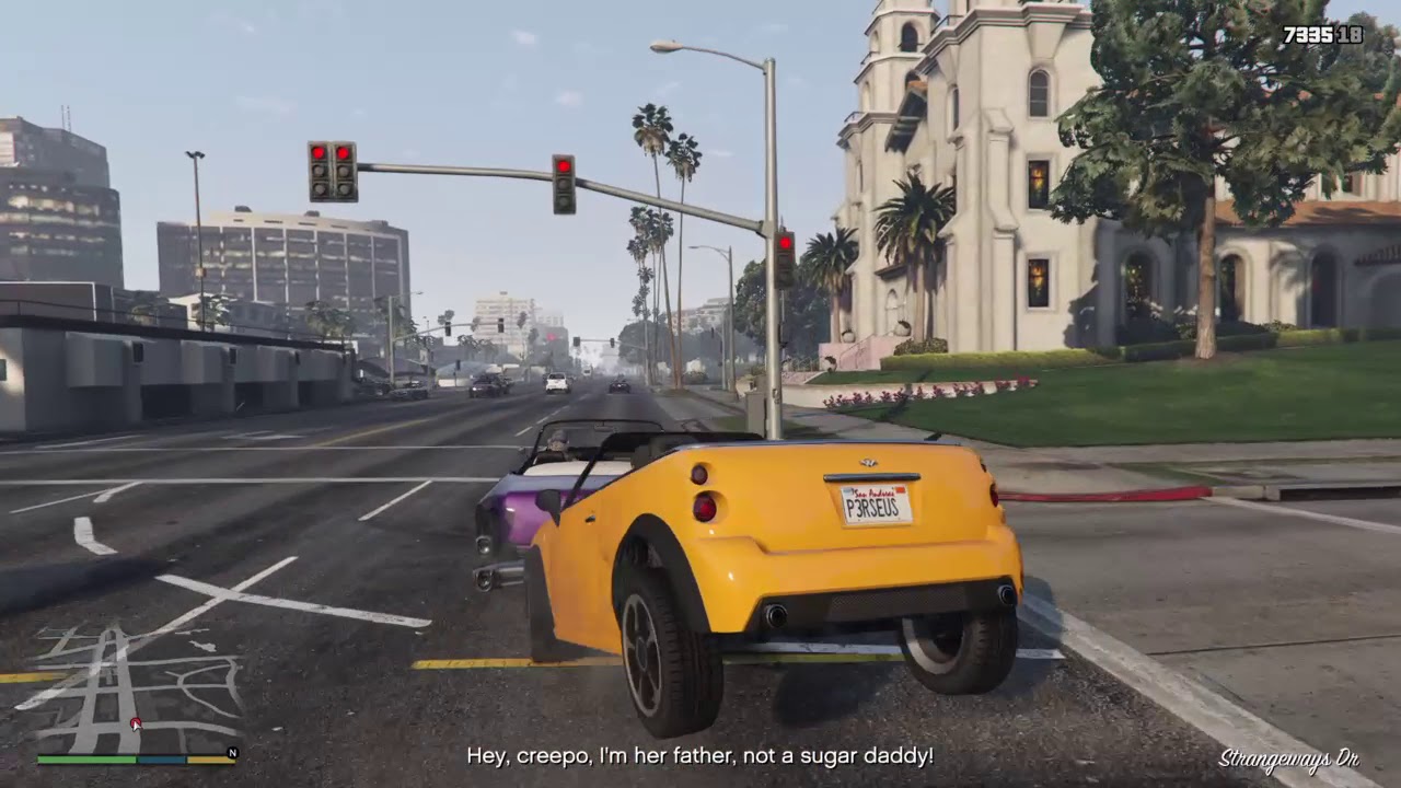 Grand Theft Auto V Walkthrough Mission - Doting Dad  [Let Go The Stalker Option]
