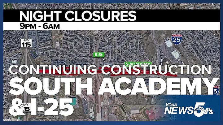 Major construction at South Academy-I-25 interchange