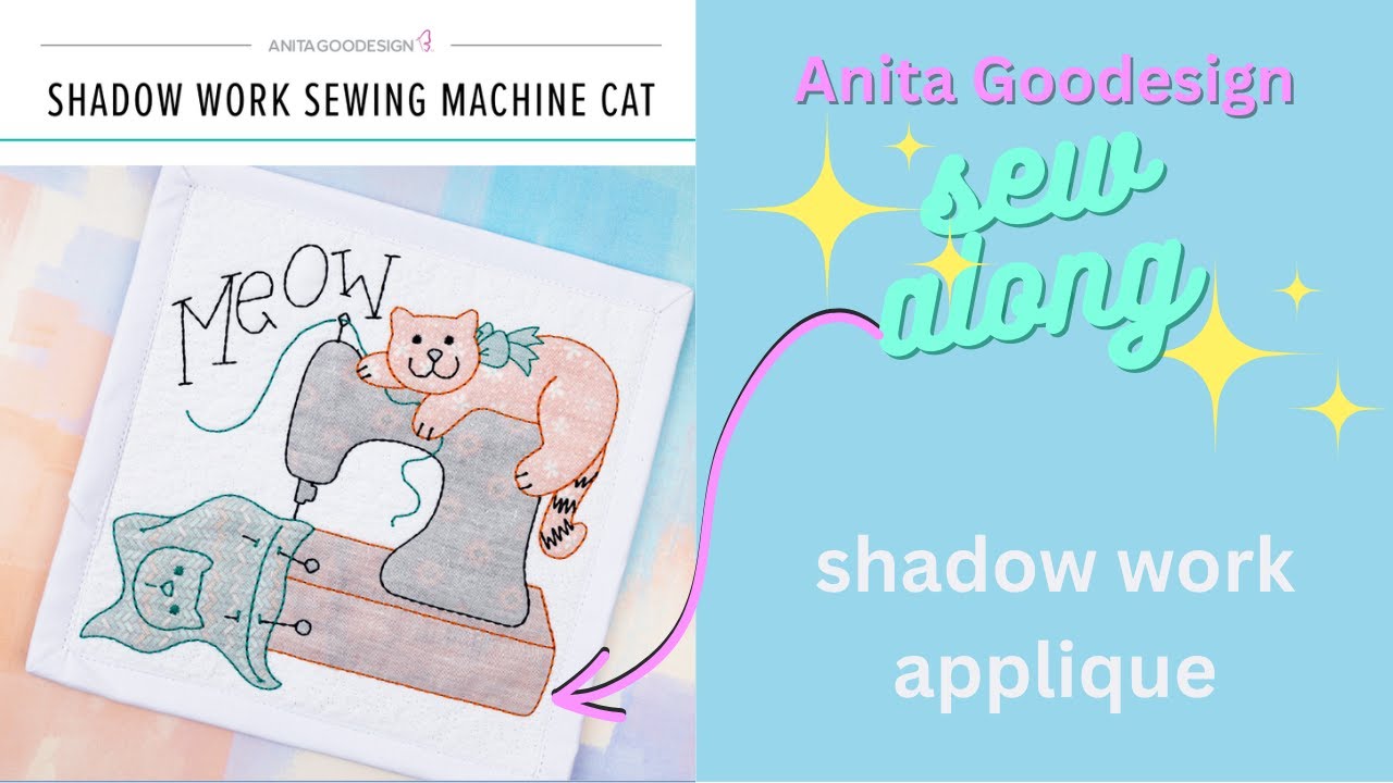 OML Embroidery live! Anita Goodesign 365 Club Shadow work applique