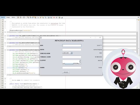 Apk Dekstop Input Data Mahasiswa Sederhana - Java Swing (NetBeans)