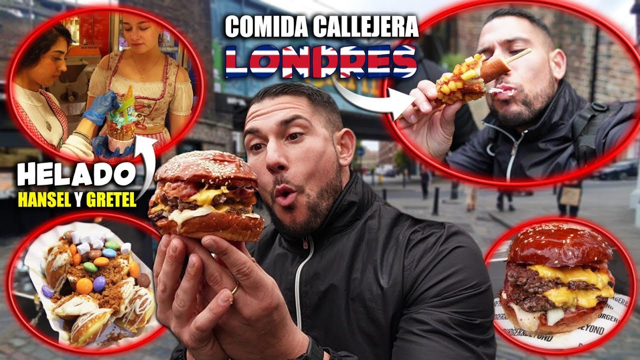 COMIDA CALLEJERA en LONDRES *CAMDEN* El Mercado Gastronómico Mas GRANDE de LONDRES