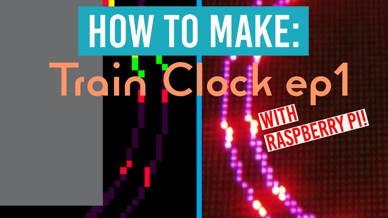 Making a Train Clock using a 64x64 LED Matrix - YouTube
