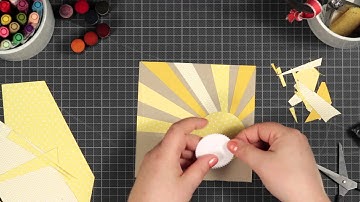Trick box - Techniques about stamping: Sunrays