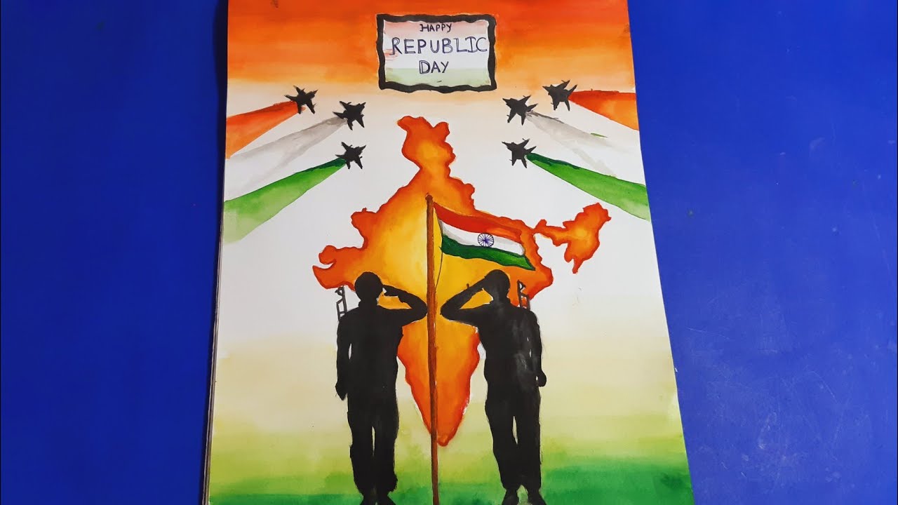 Republic day watercolor painting | Special drawing for Republic ...