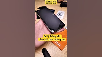 Hướng dẫn khác sử lý bóng khí sau khi dán cường lực điện thoại, đồng hồ #ahaistore