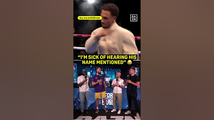 Liam Cameron is tired of Ben Whittaker 👀