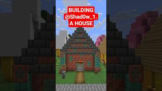 Cool Minecraft Builds Making @Shad0w_1. A House #shorts #gaming #minecraft