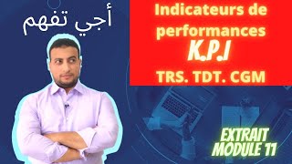 Les indicateurs de performances de service maintenance : TRS,TDT,CGM,TRM,TMP,MTTR,MTBF....