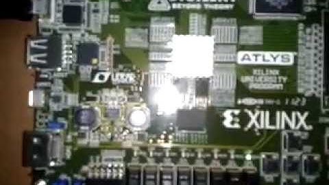Demo FPGA Spartan 6  example 4 Bit Counter