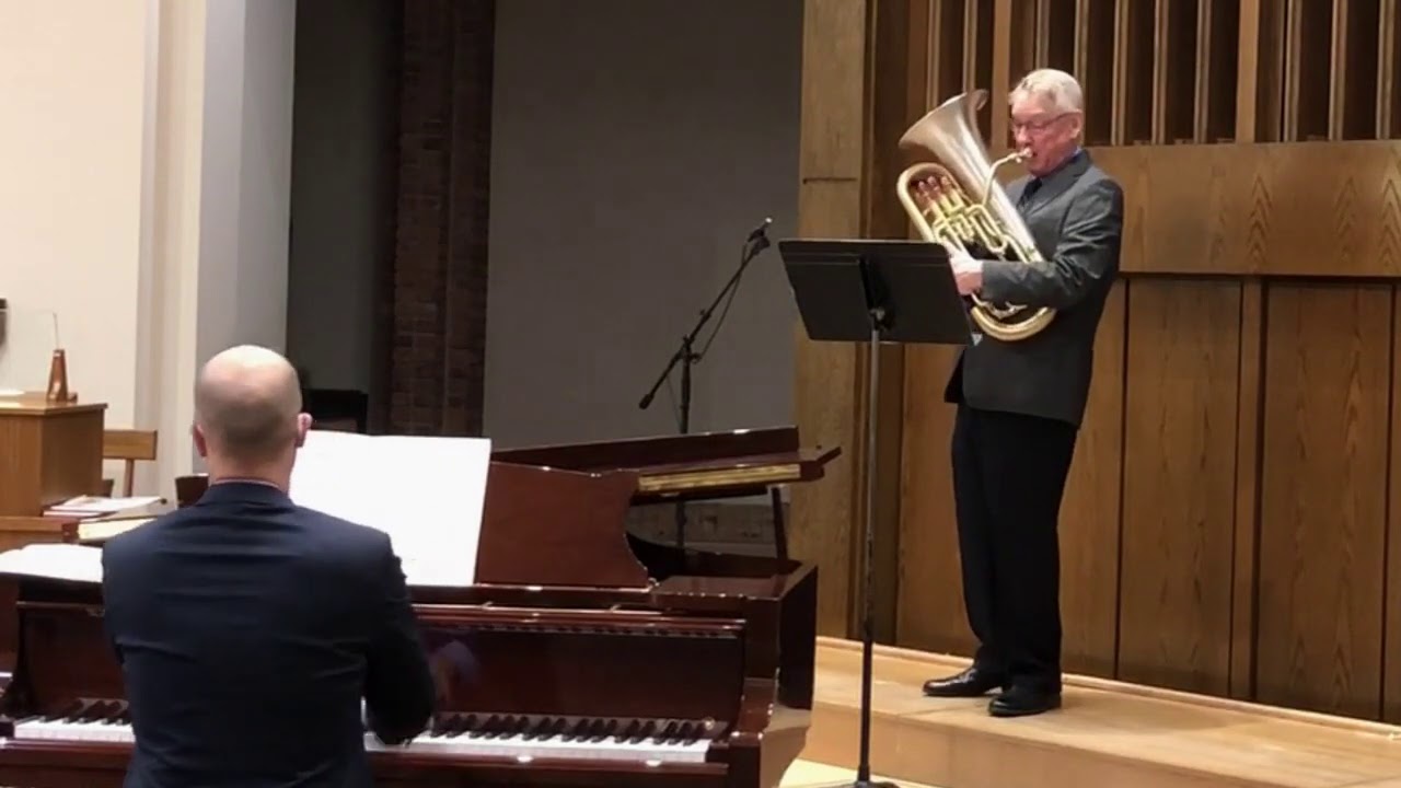 Euphonium Solo Concert Etude Rehearsal Version at Faster Tempo