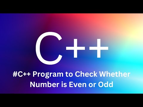 C++ Program to Check Whether Number is Even or Odd