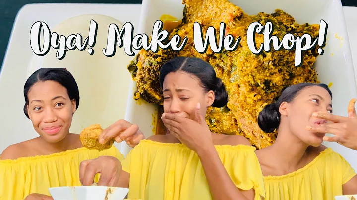 Jamaican Tries Egusi Soup And Poundo Yam | Nigerian Food Mukbang @ NaijaChops #egusisoup #nigeria