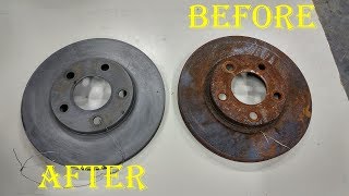 Fixing Rusty Brake Rotors With Evapo-Rust Solution